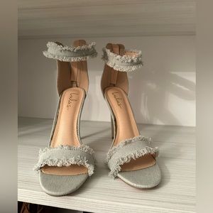 Demin heels. Size 8.5